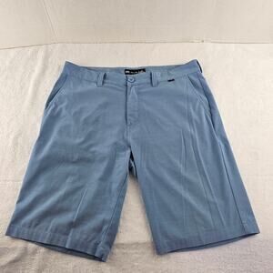 TravisMathew Men's Tech Chino Golf Shorts Light Blue Size 35